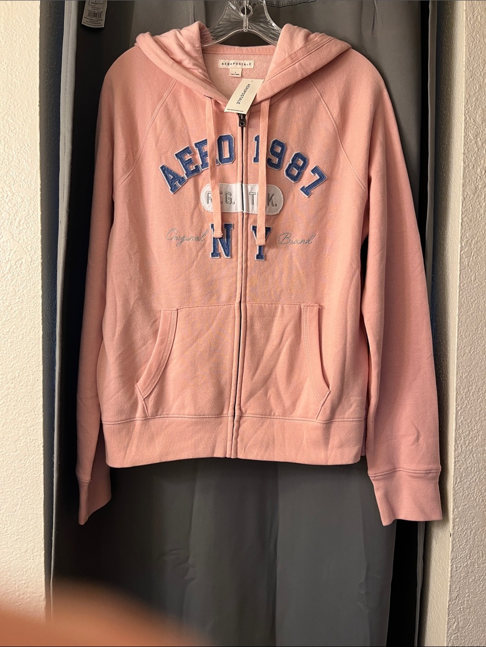 Aeropostale Light Pink Fleece Hoodie